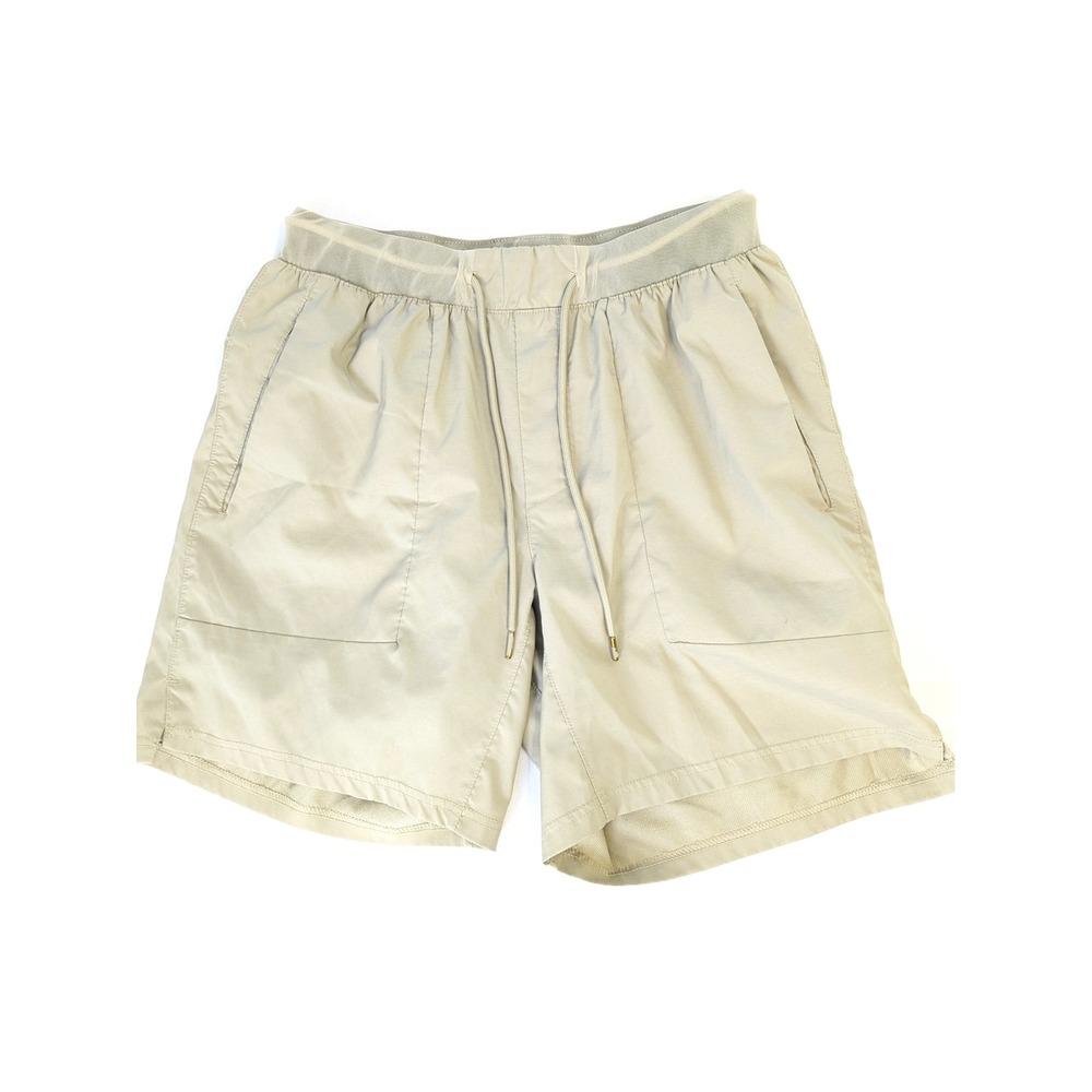 Apana Mens Tan Khaki Athletic Training Shorts Size Medium Elastic Waist Mesh